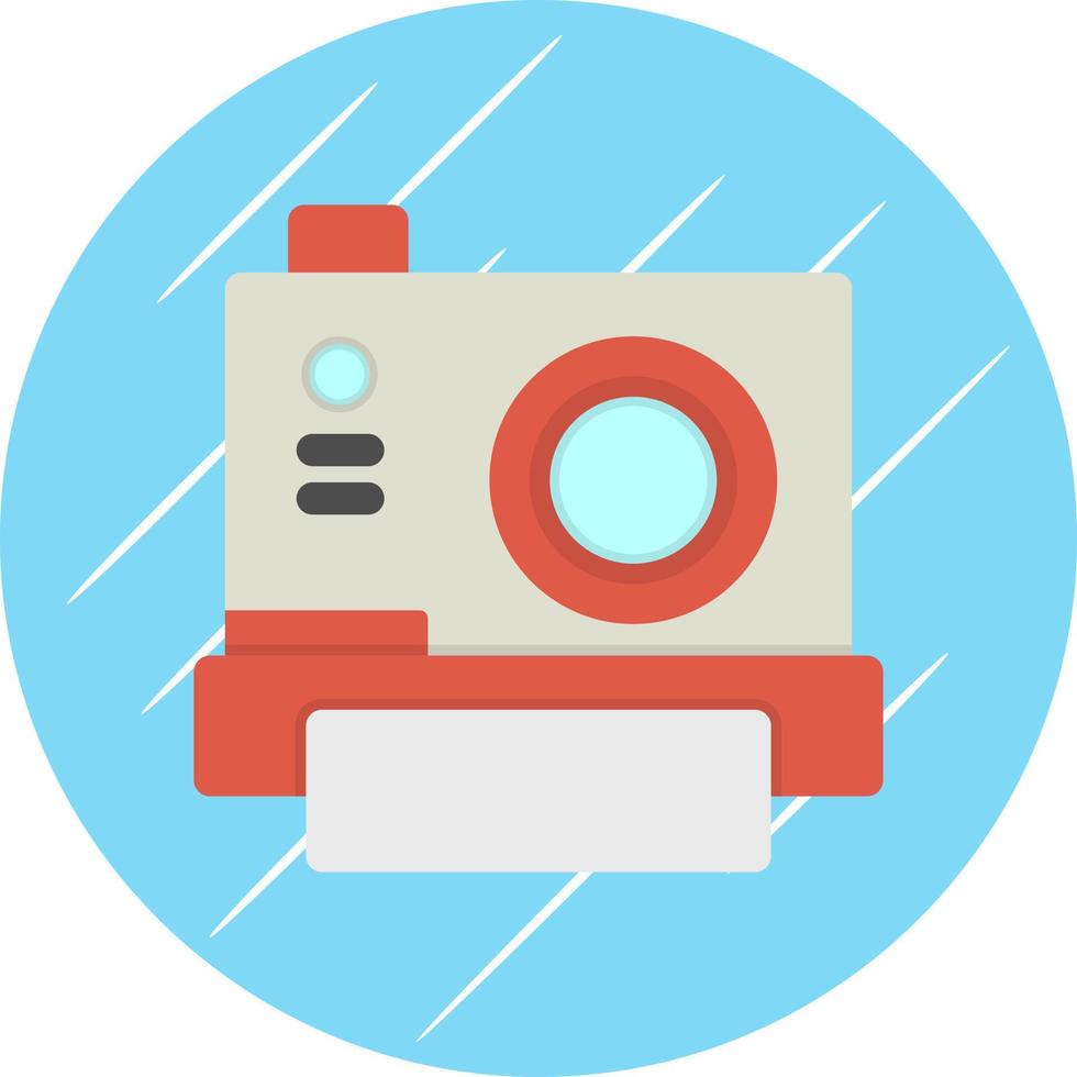 Instant Camera Vector Icon Design