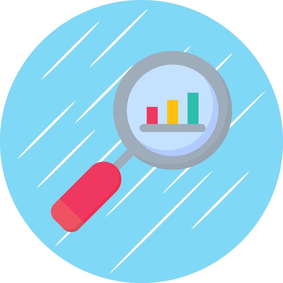 Search Statistics Vector Icon Design