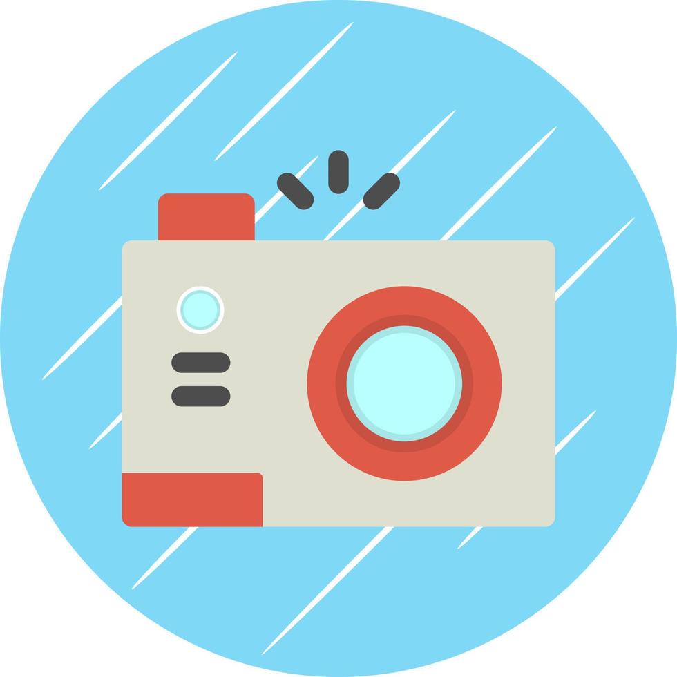 Compact Camera Vector Icon Design