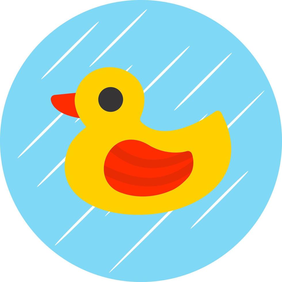 diseño de icono de vector de pato de goma