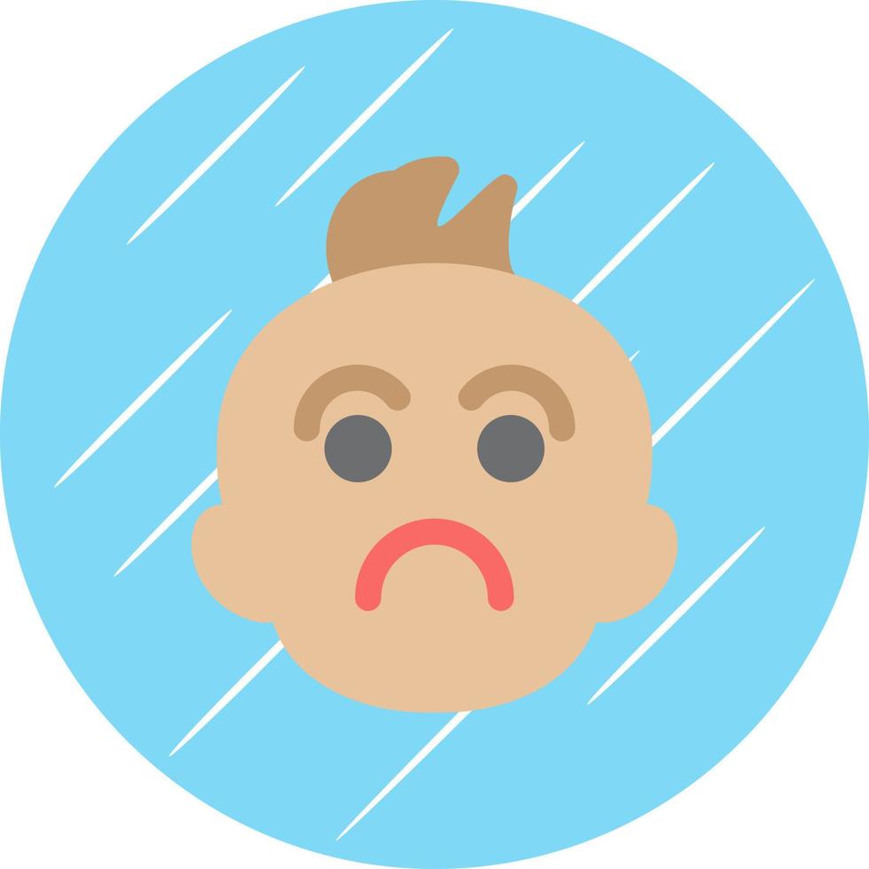 triste bebé vector icono diseño