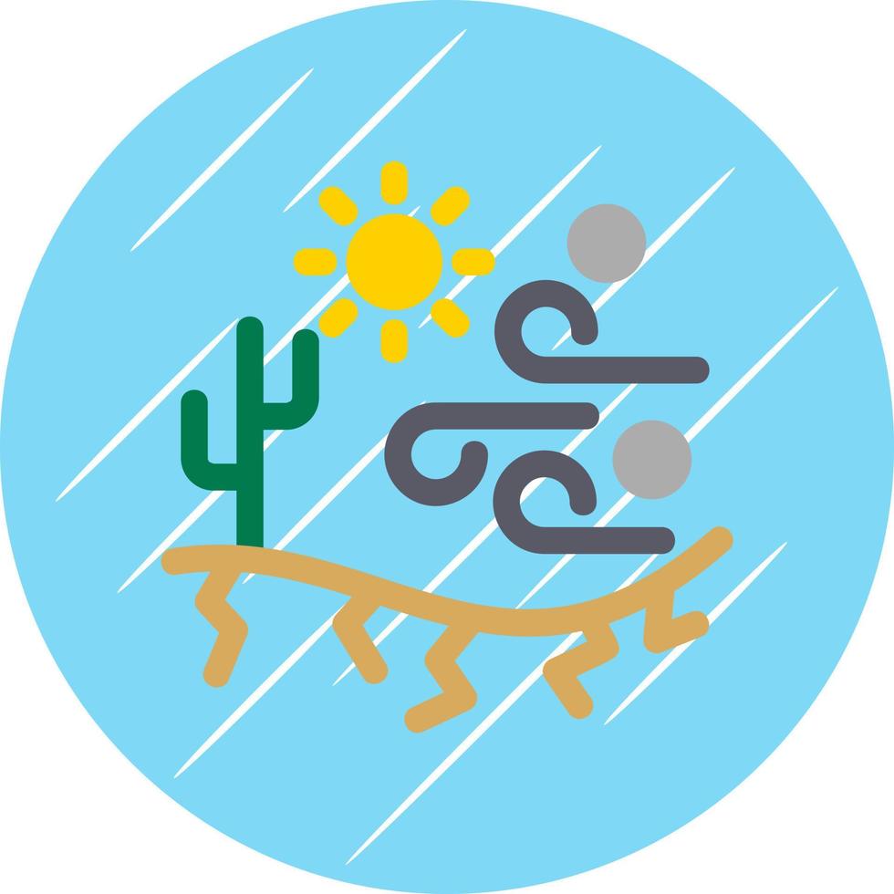 diseño de icono de vector de tiempo desértico