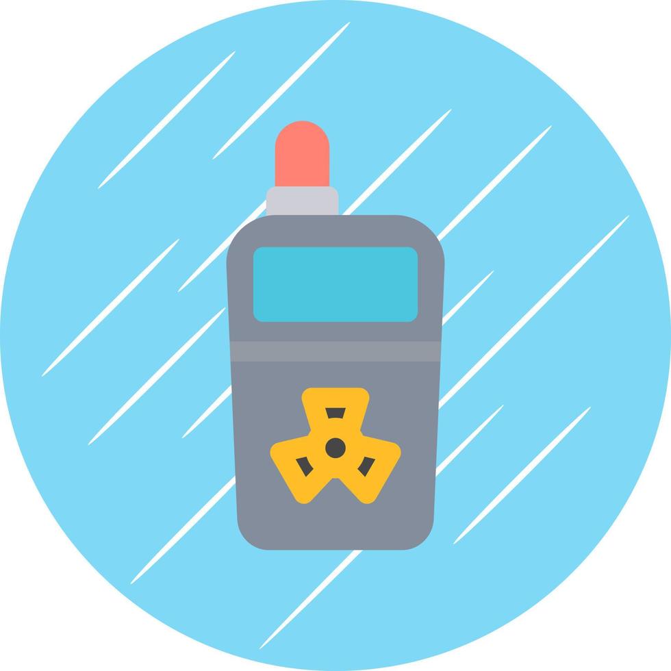 Radiation Detector Vector Icon Design