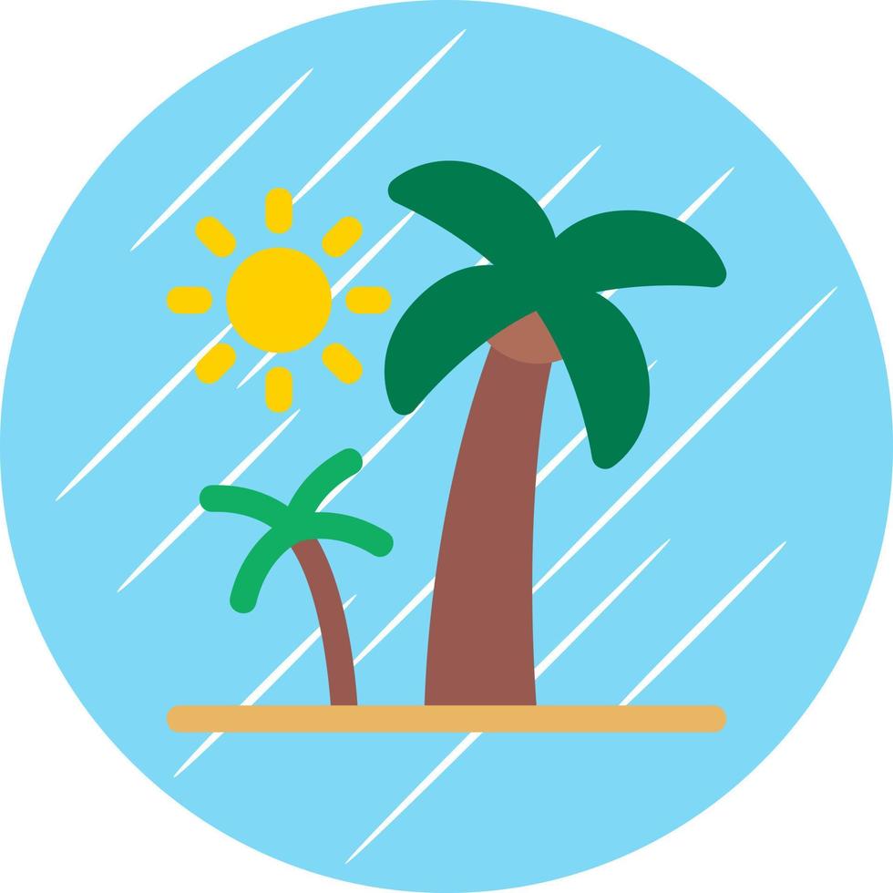 Palm Trees Vector Icon Design