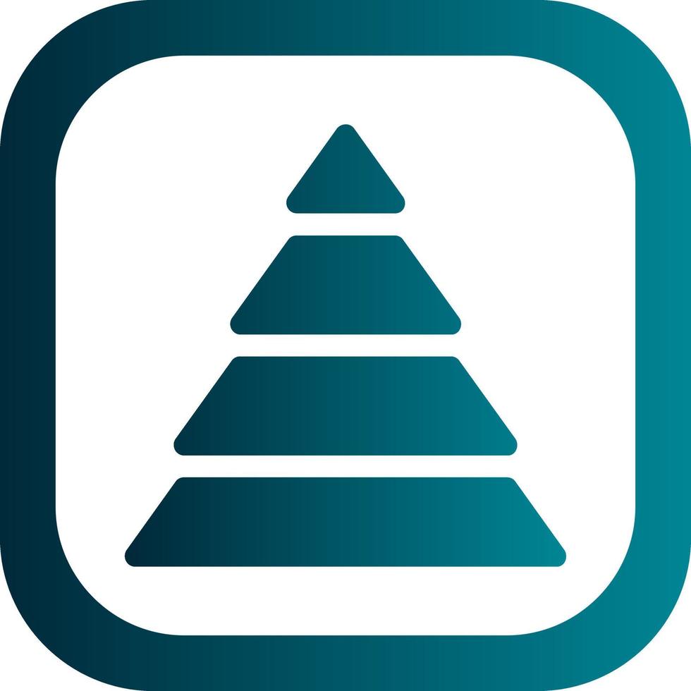 Pyramid Chart Vector Icon Design