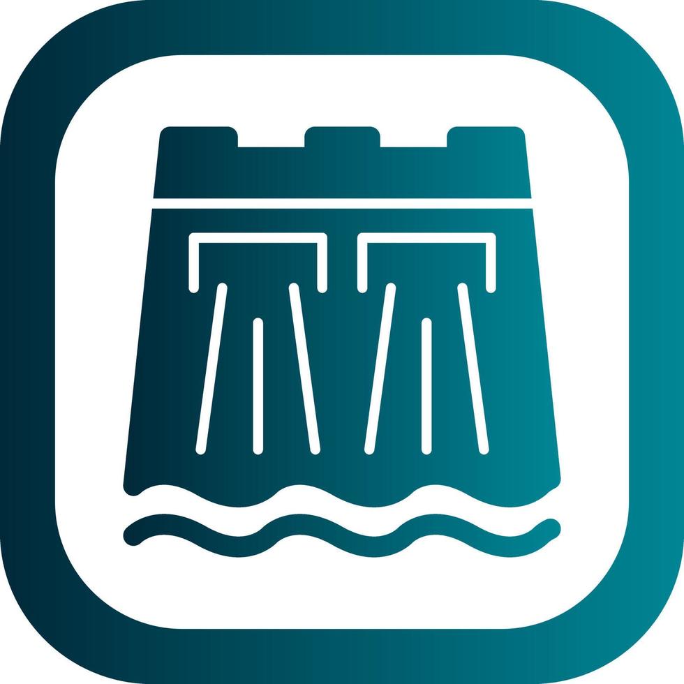 Dam Vector Icon Design