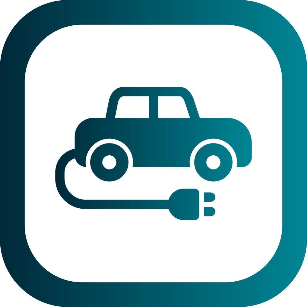 Electric Car Vector Icon Design