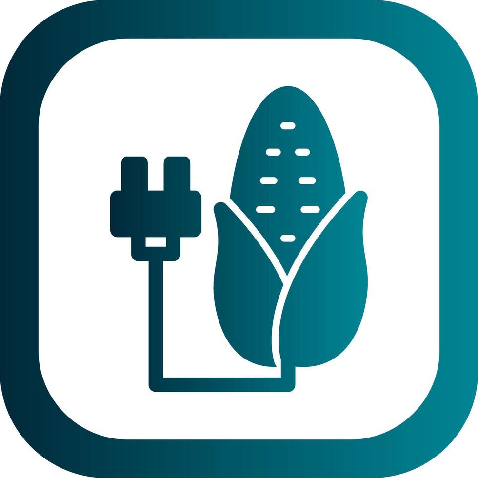 Corn Energy Vector Icon Design