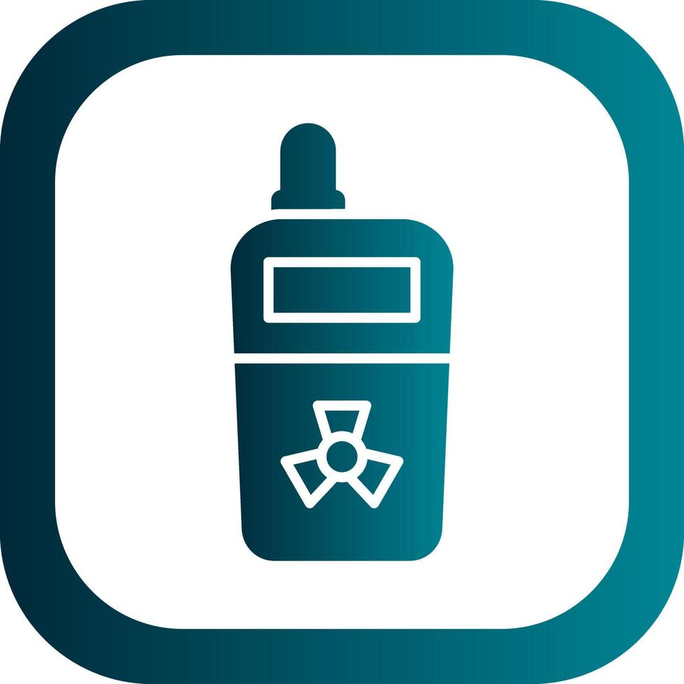 Radiation Detector Vector Icon Design