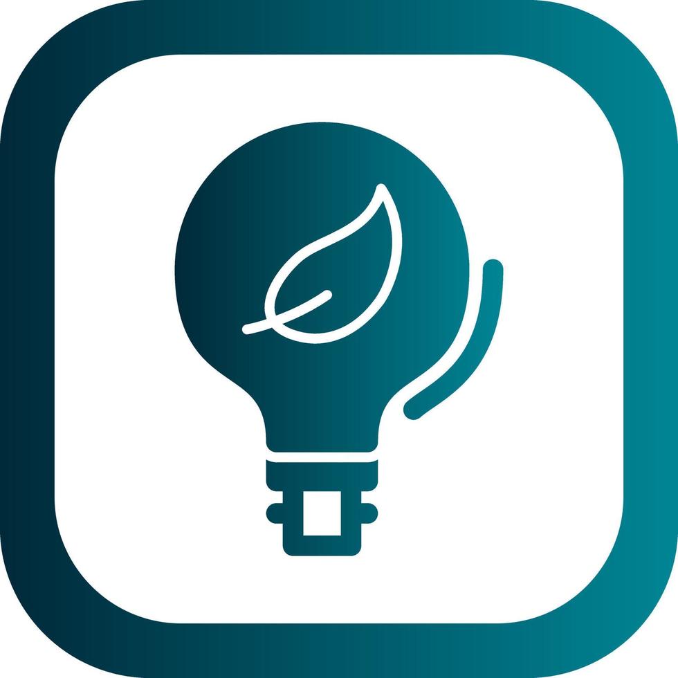 Eco Bulb Vector Icon Design