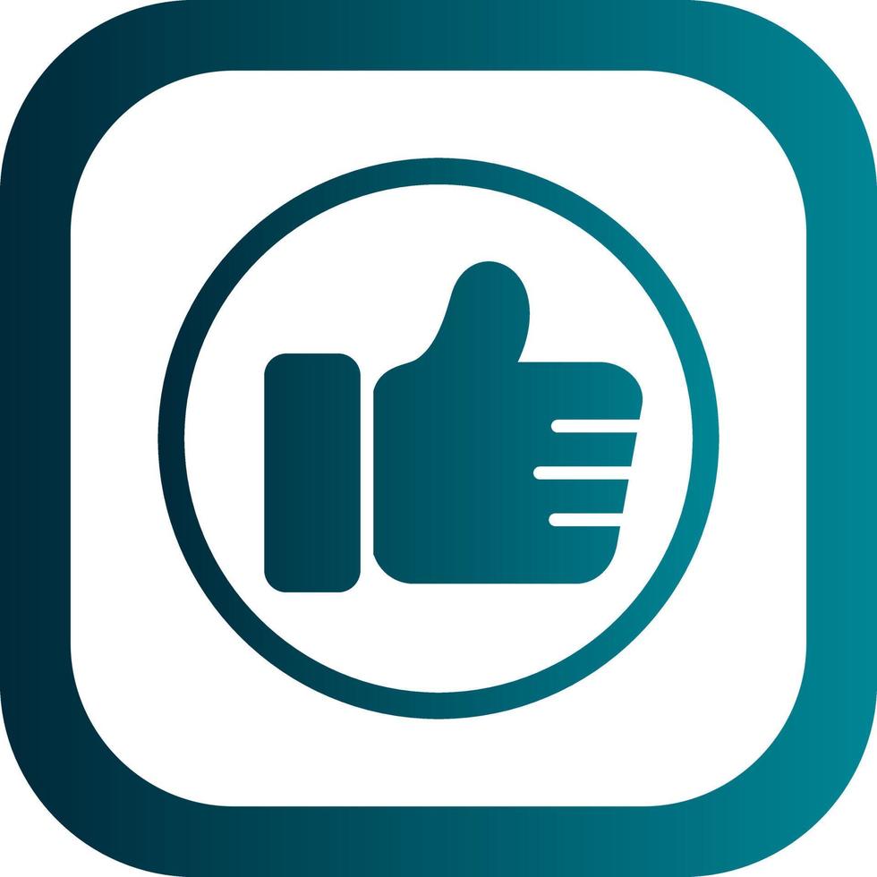 Thumbs Up Vector Icon Design