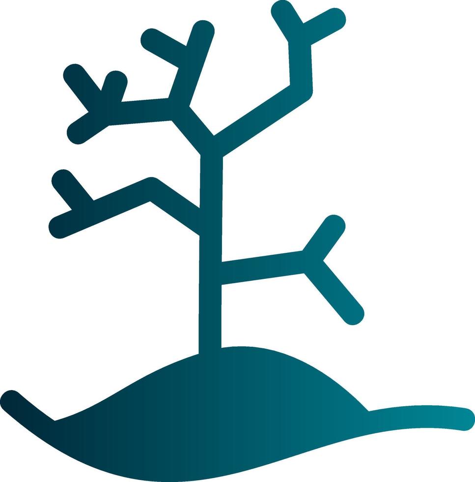 Dry Tree Vector Icon Design