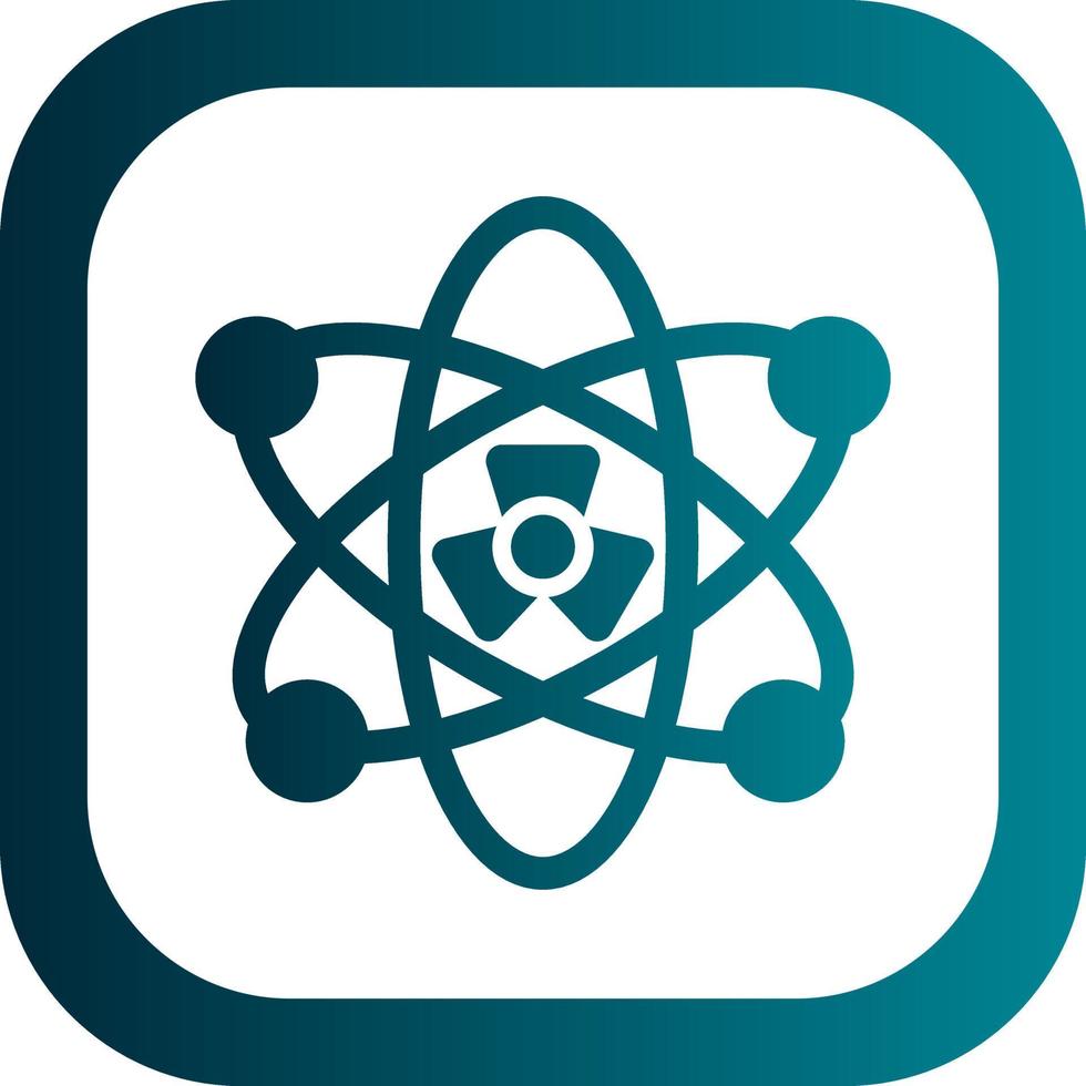Nuclear Fission Vector Icon Design