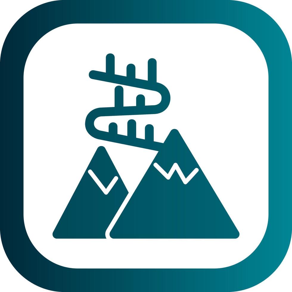 Aurora Borealis Vector Icon Design