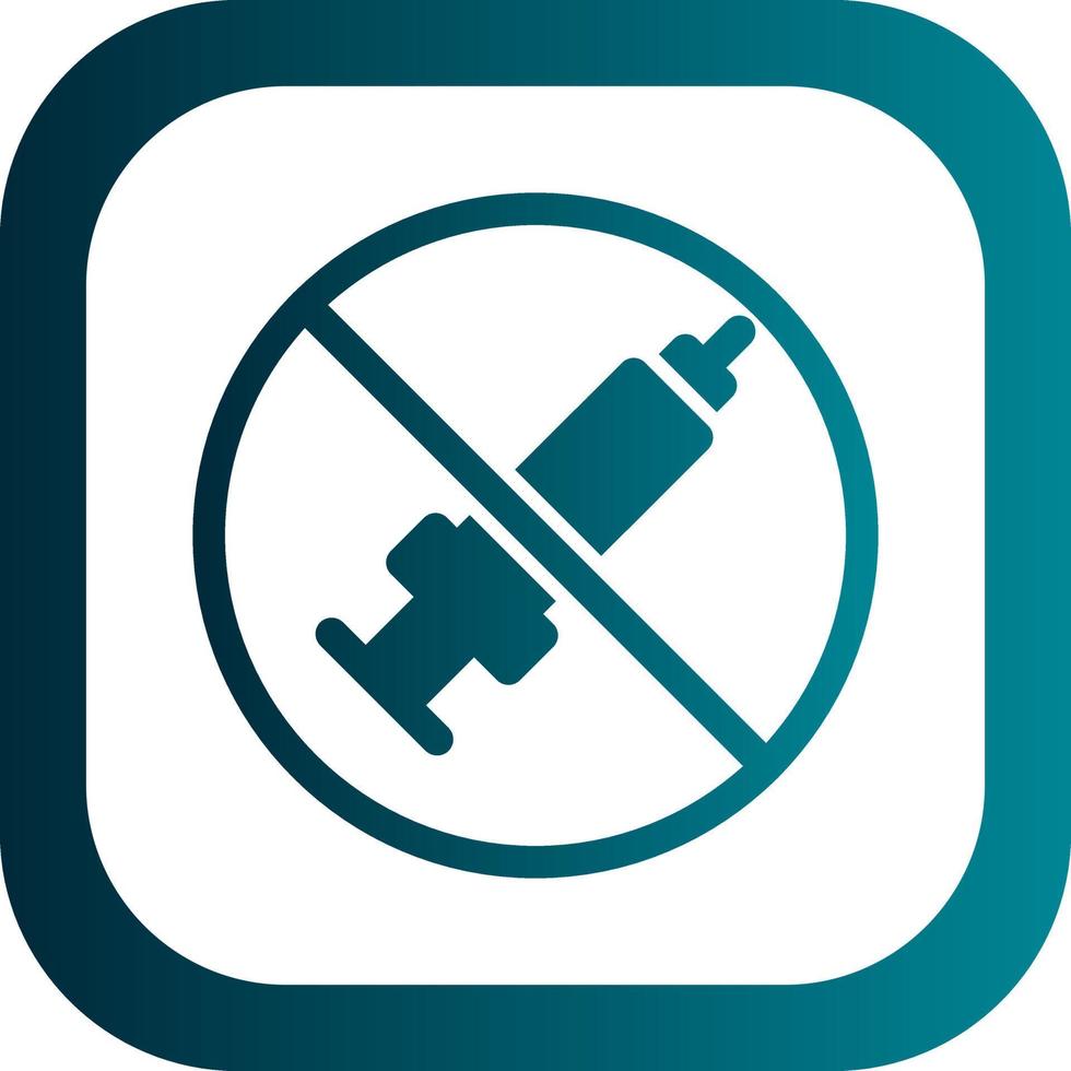 No Steroids Vector Icon Design