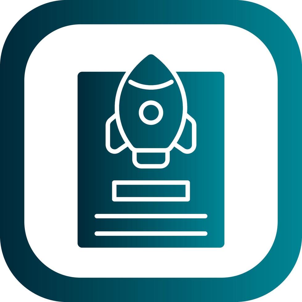 Project Launch Vector Icon Design