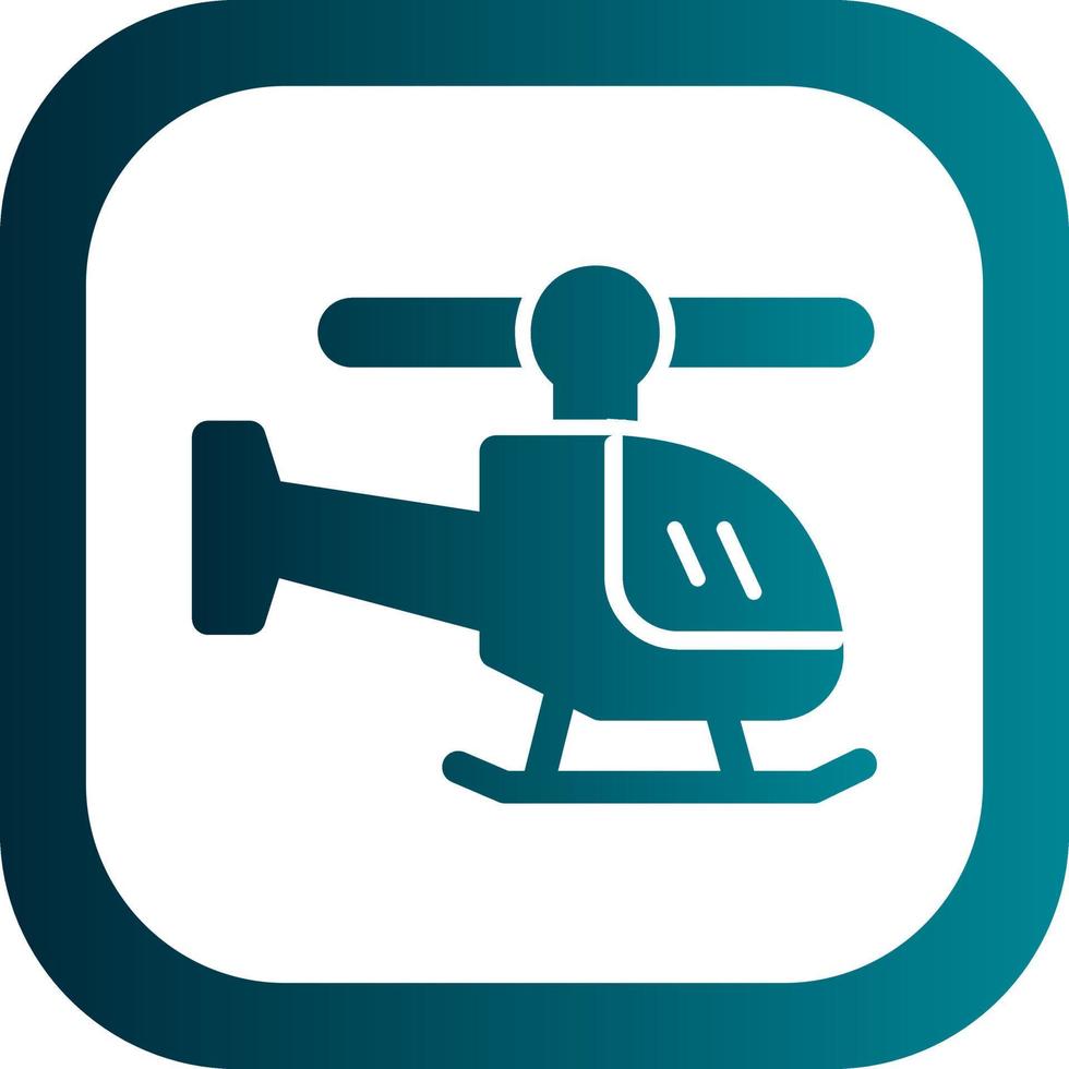 Helicopter Vector Icon Design