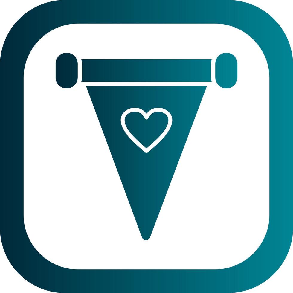 Pennant Vector Icon Design