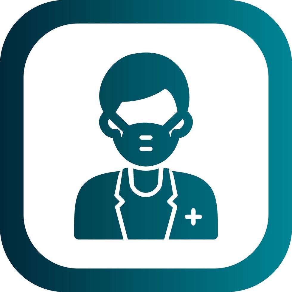 Male Surgeon Vector Icon Design