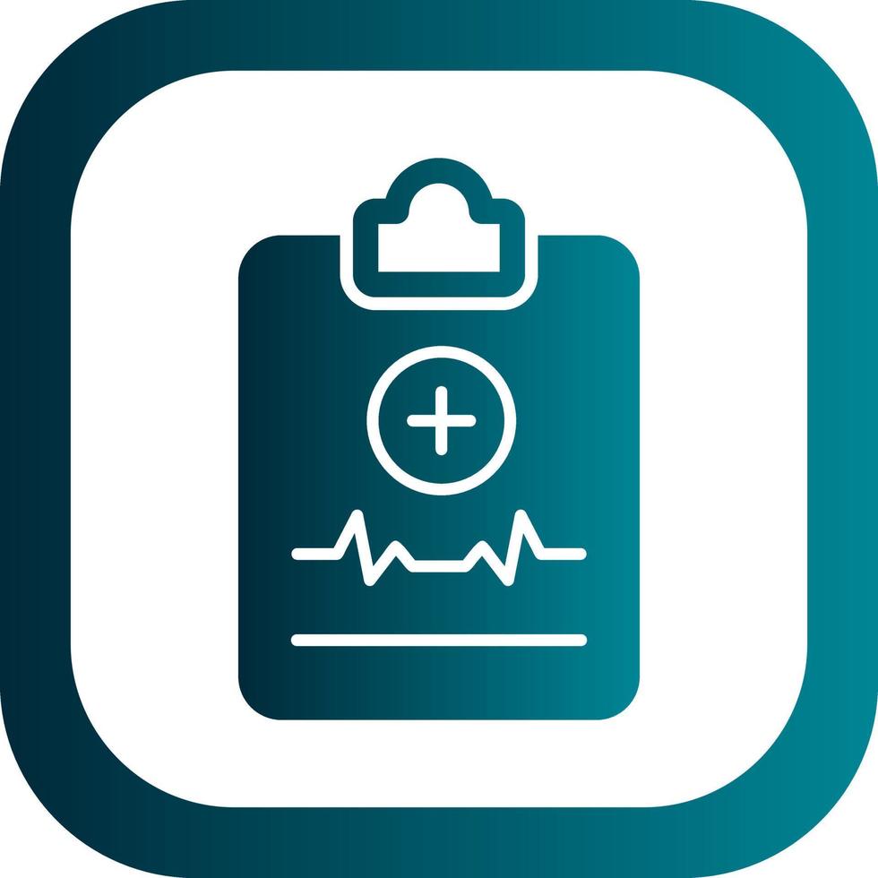 diseño de icono de vector de informe médico