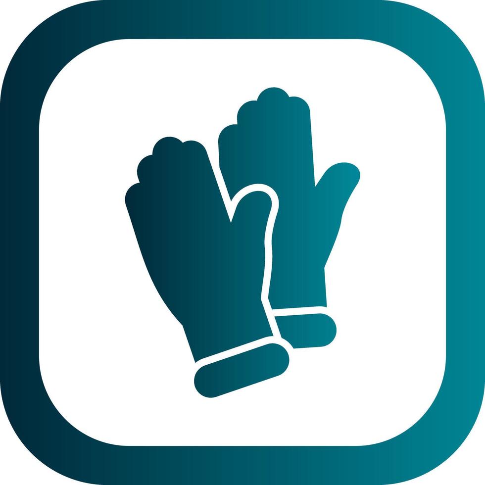Medical Gloves Vector Icon Design