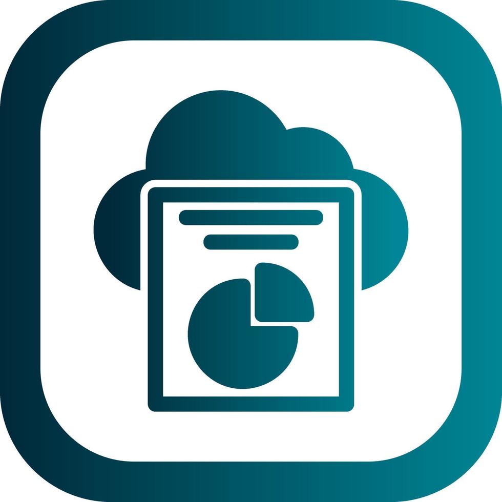 Cloud Reporting Vector Icon Design