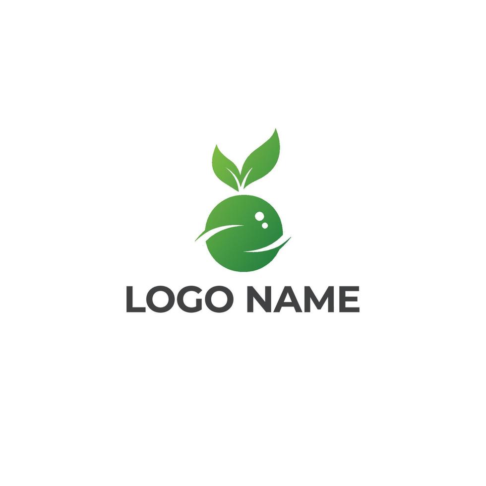 Fruit vector logo design concept