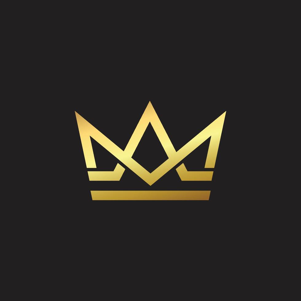 Vector modern crown logo abstract design