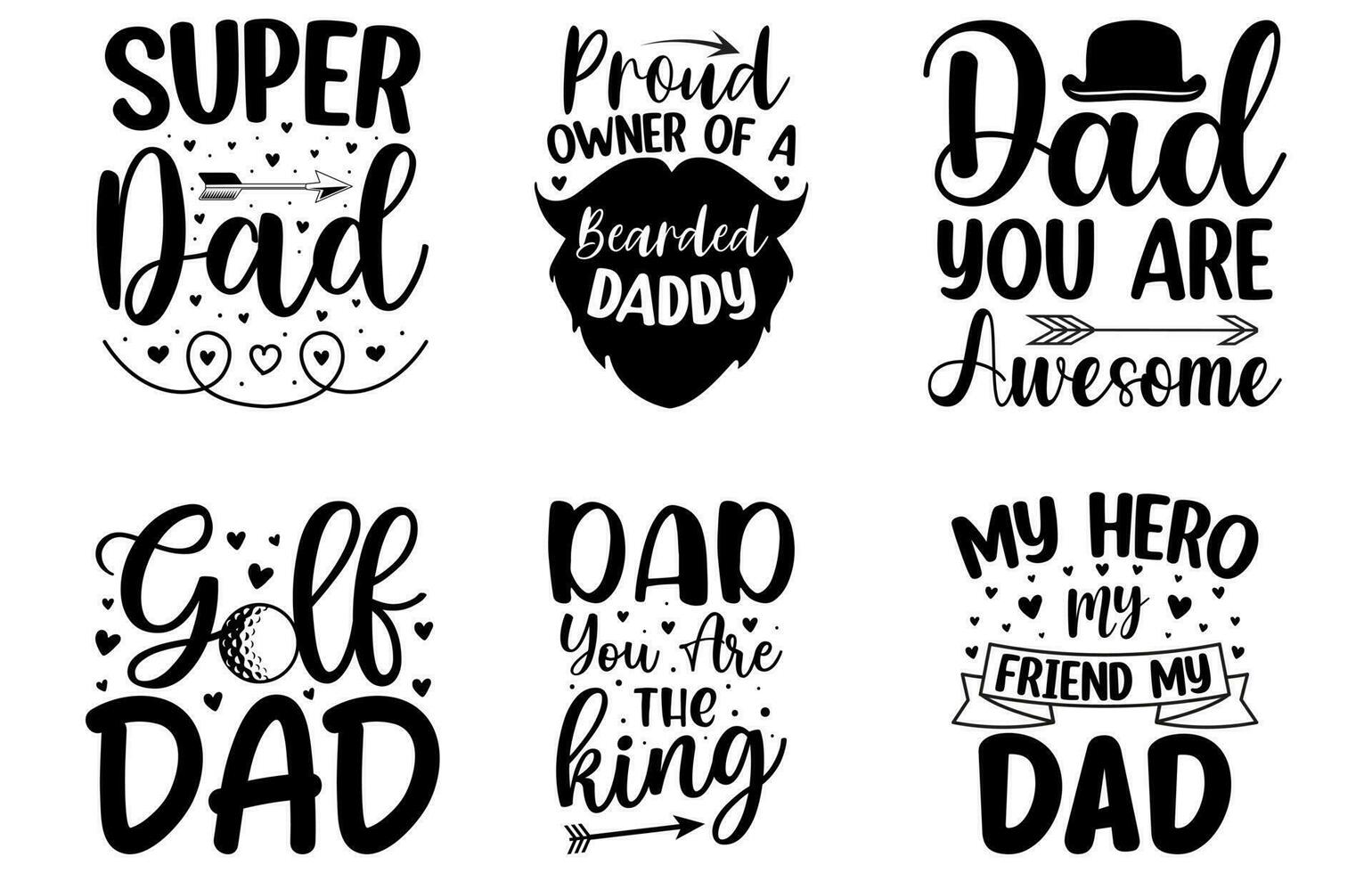 Dad Svg Typography T Shirt Bundle free, Papa T Shirt Set, Svg T Shirt Bundle, Father Day T Shirt, Dad T Shirts Bundle vector