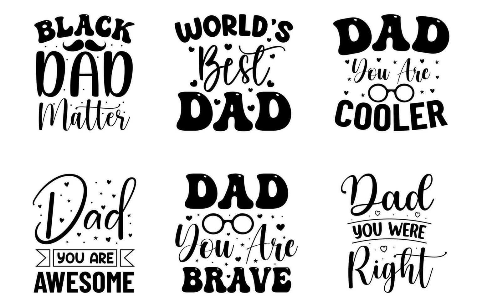 Dad Svg Typography T Shirt Bundle free, Papa T Shirt Set, Svg T Shirt Bundle, Father Day T Shirt, Dad T Shirts Bundle vector