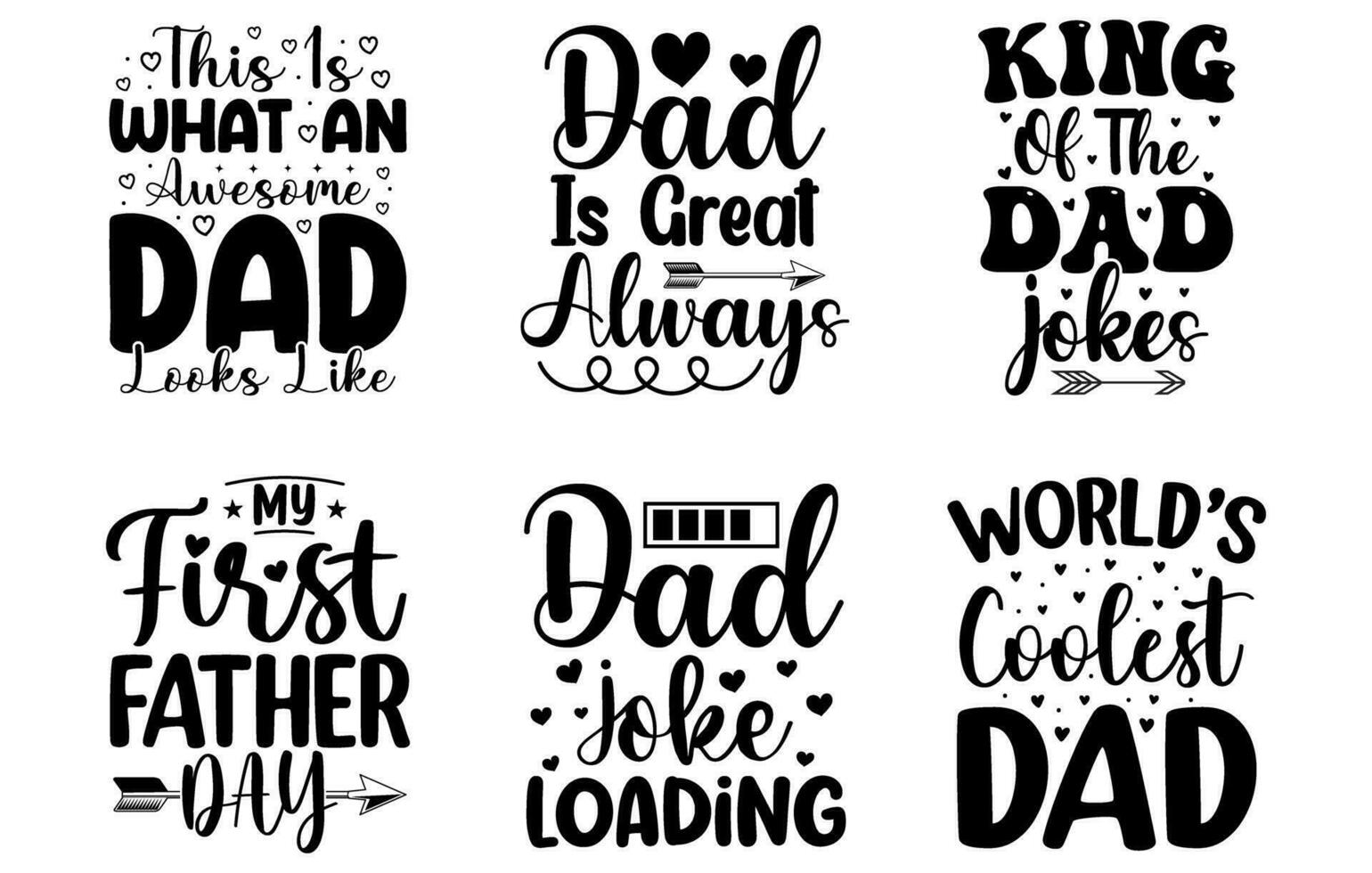 Dad Svg Typography T Shirt Bundle free, Papa T Shirt Set, Svg T Shirt Bundle, Father Day T Shirt, Dad T Shirts Bundle vector