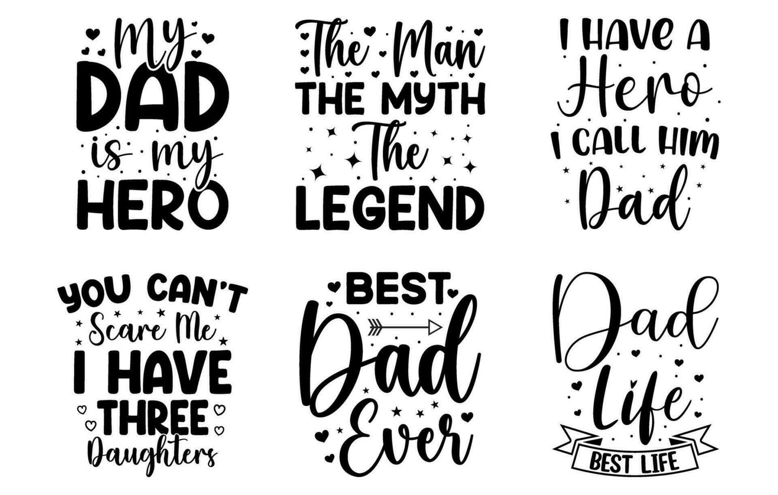 Dad Svg Typography T Shirt Bundle free, Papa T Shirt Set, Svg T Shirt Bundle, Father Day T Shirt, Dad T Shirts Bundle vector