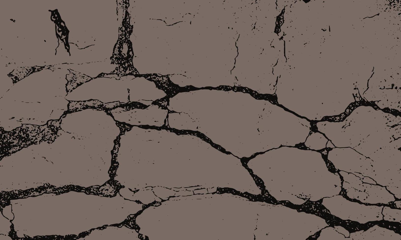 Cracked ground texture background vector