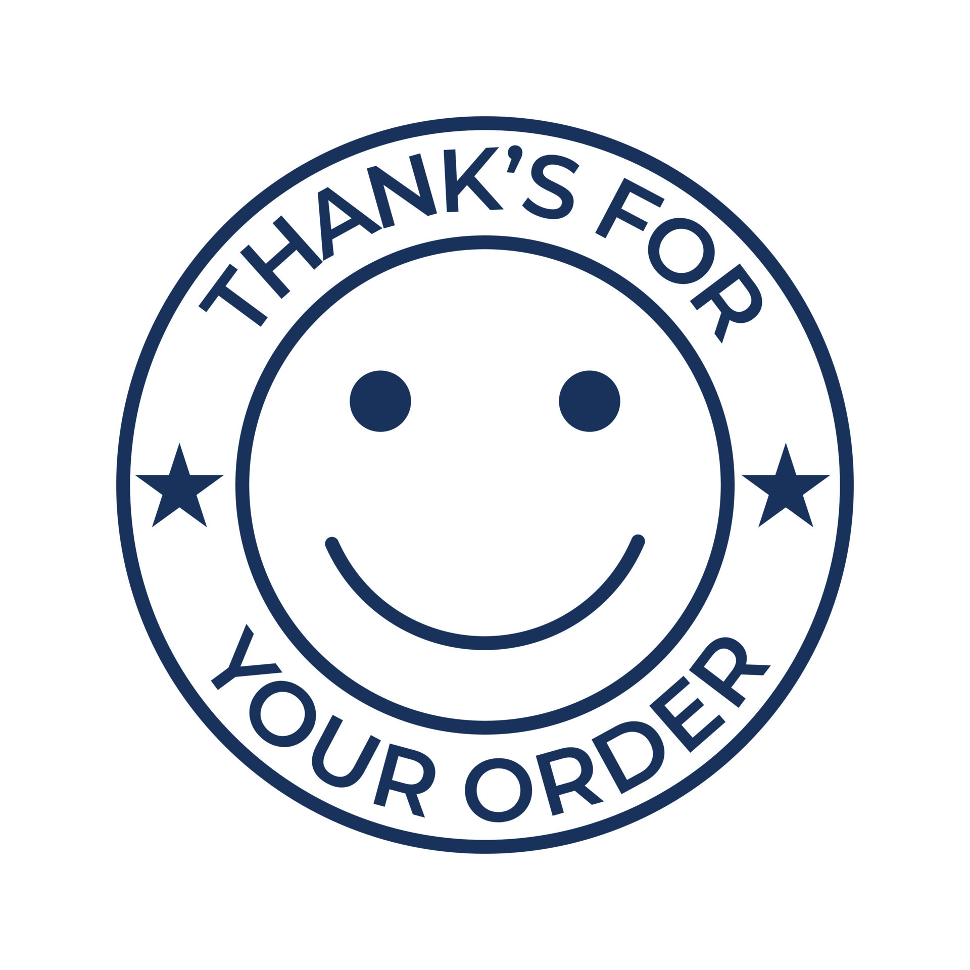 Thank You For Your Order Stamp, Thank You Stamp