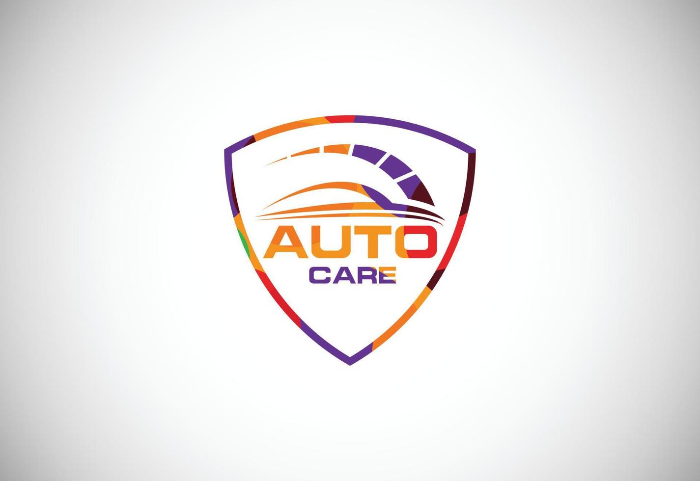 Low poly style logo sign symbol for the automotive company vector