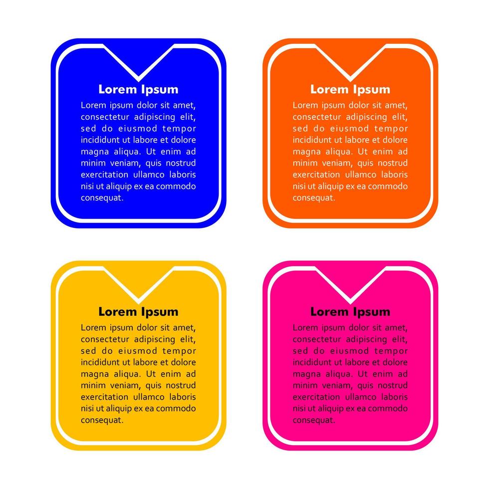 infographic card in vector