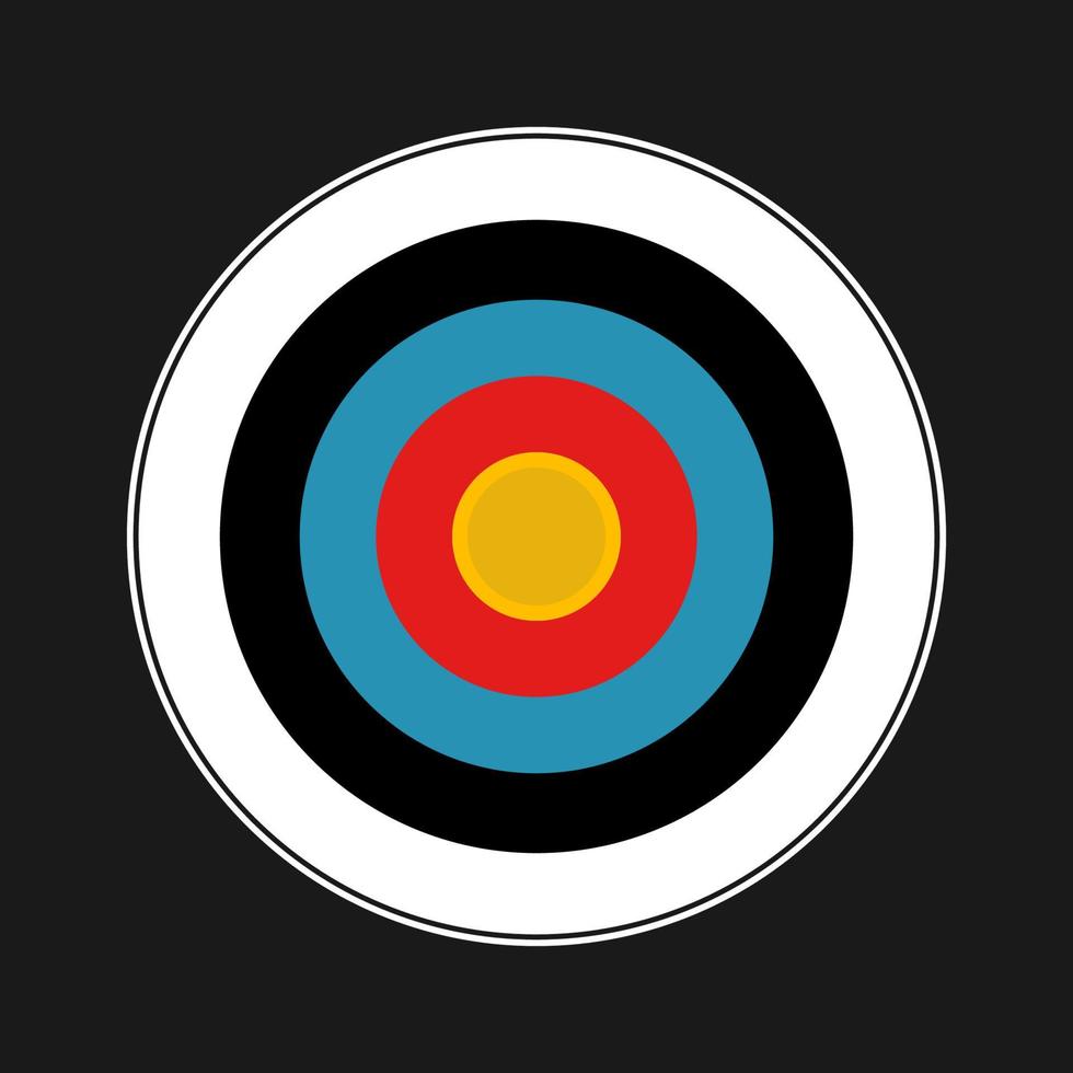 bulleye or target illustration in vector