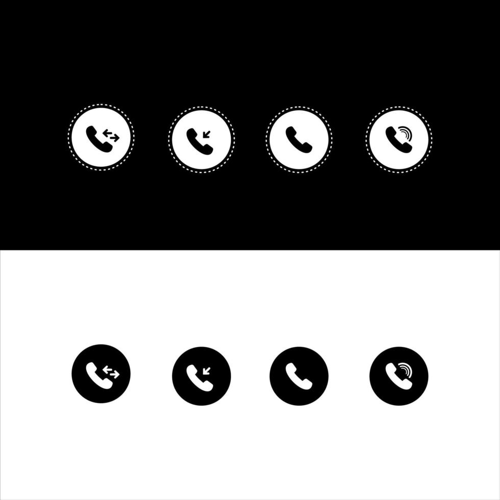 phone or call icon in apps in vector