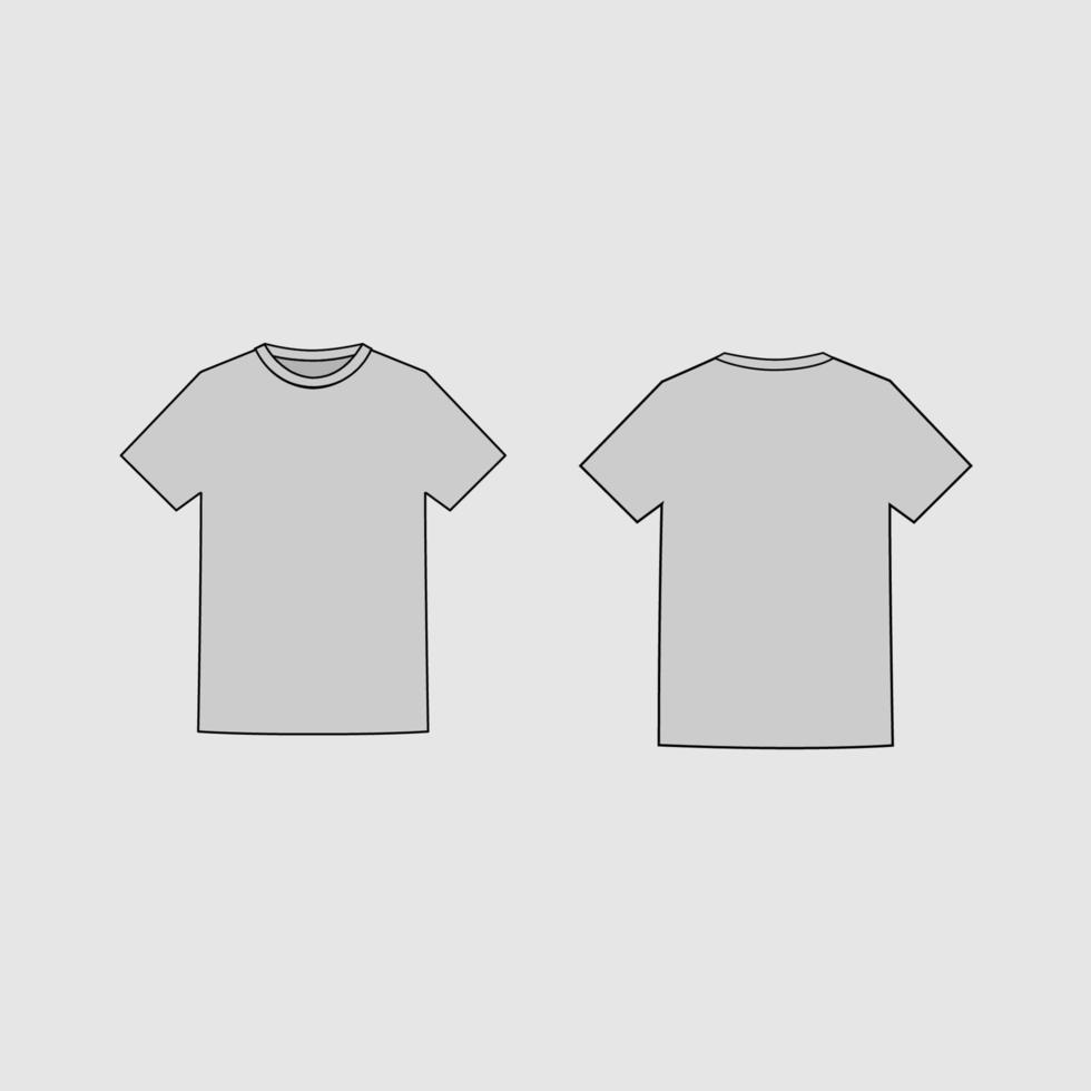 camiseta en vector para icono o ilustración