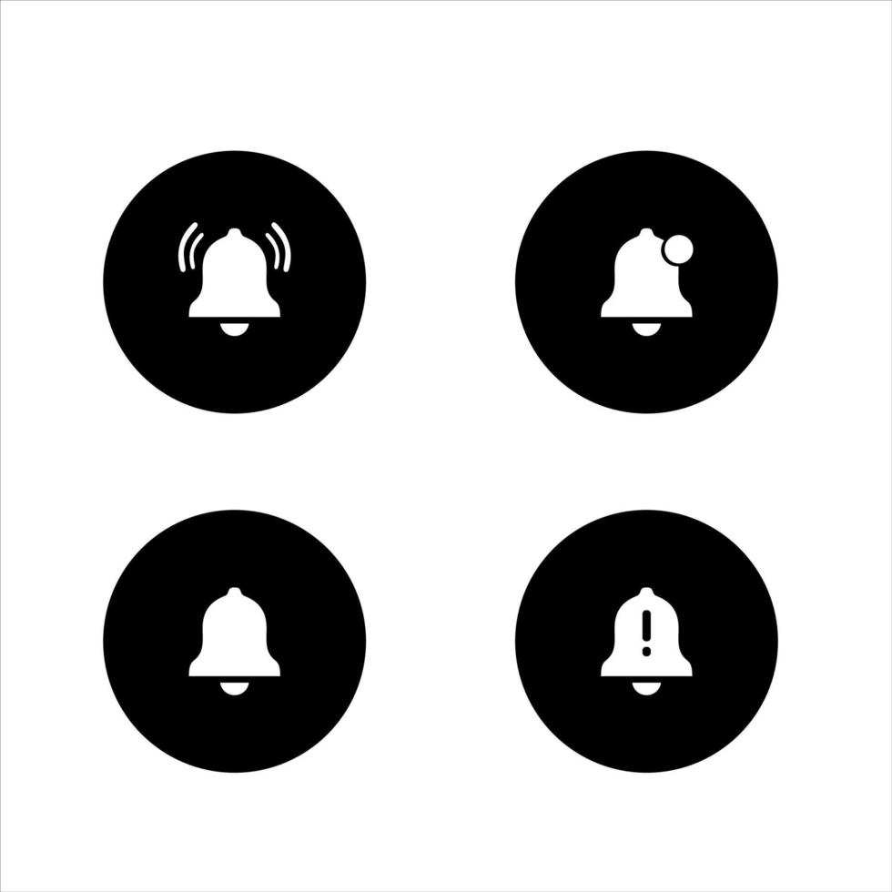 ring or bell icon in apps in vector