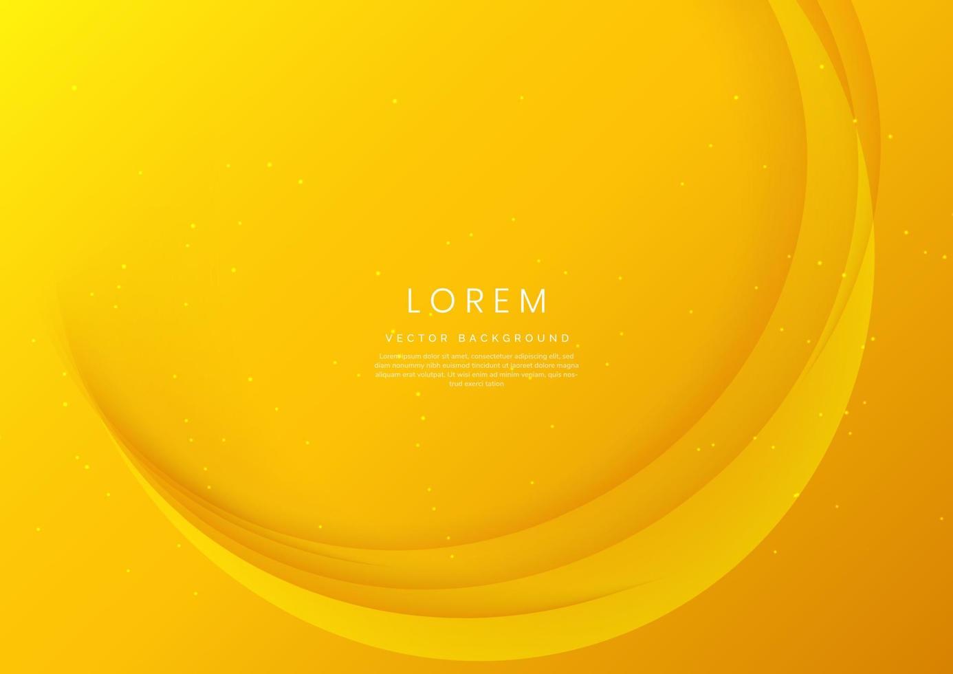 Abstract elegant curved yellow layer background. 20146815 Vector Art at
