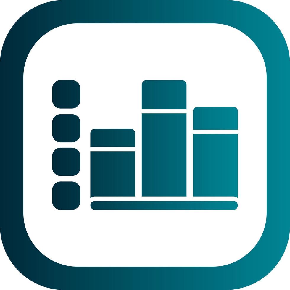 Vertical Bars Vector Icon Design