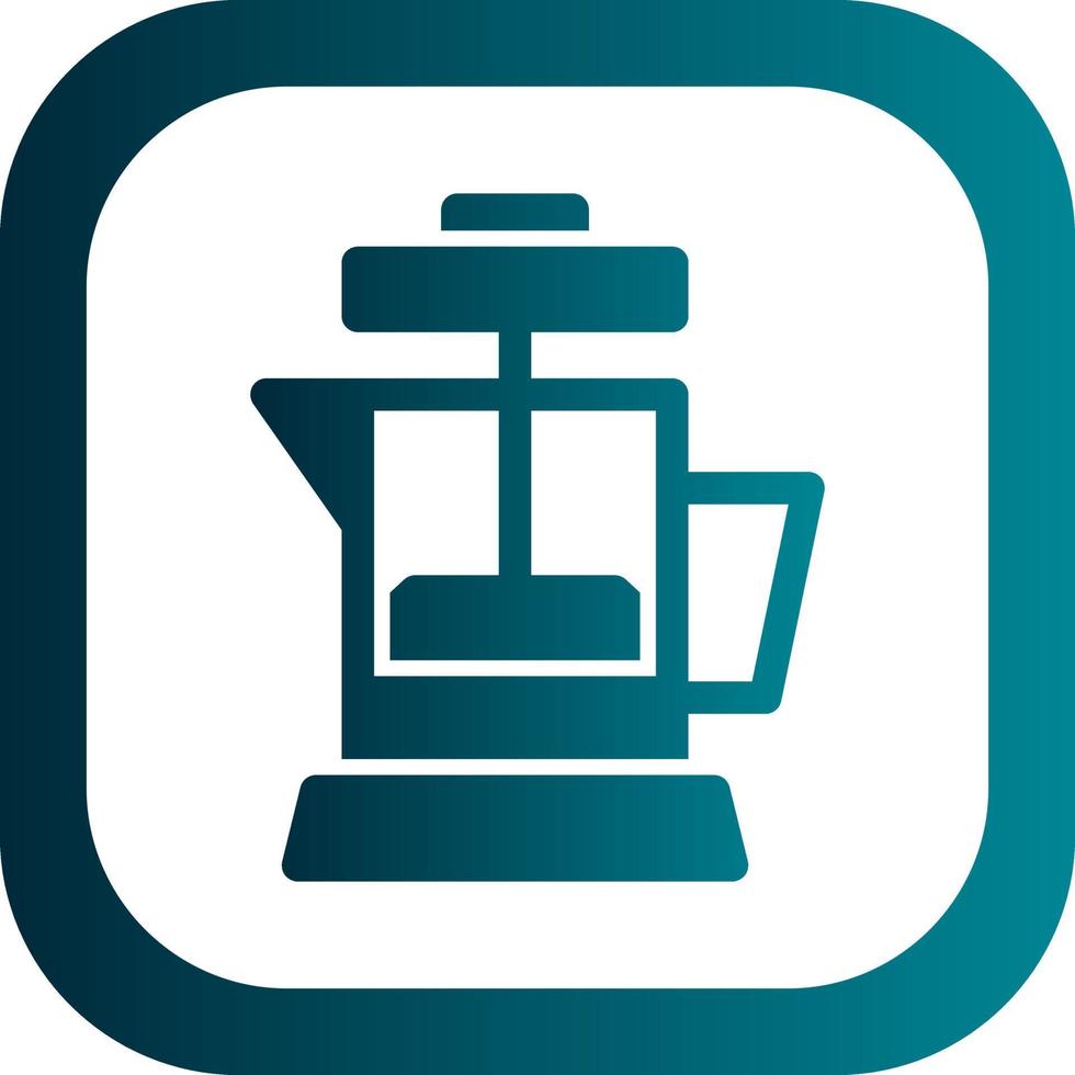 Coffee Press Vector Icon Design