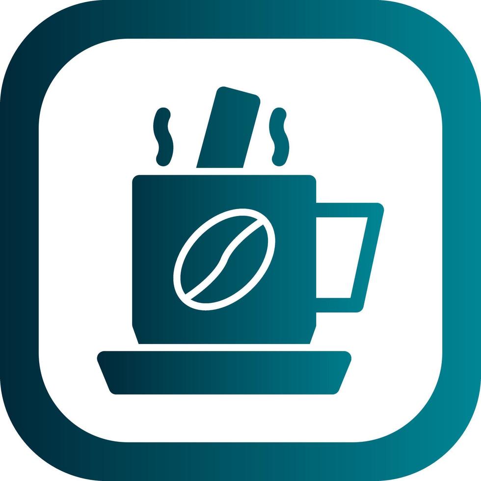 Coffee Mixing Vector Icon Design