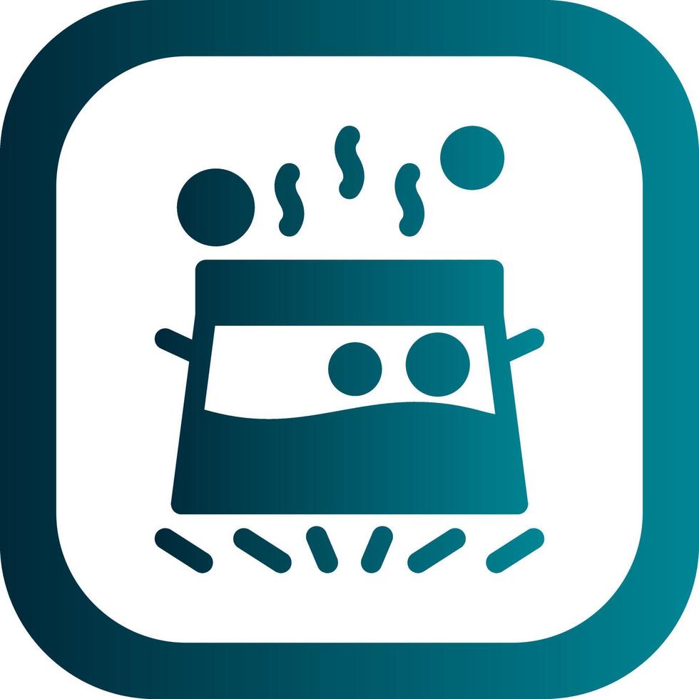 Water Boil Vector Icon Design