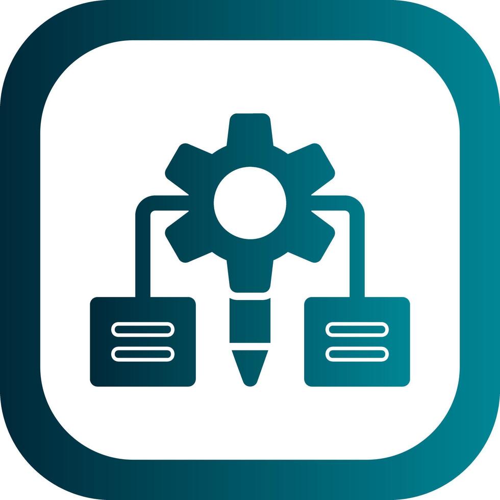 diseño de icono de vector de algoritmo de diseño