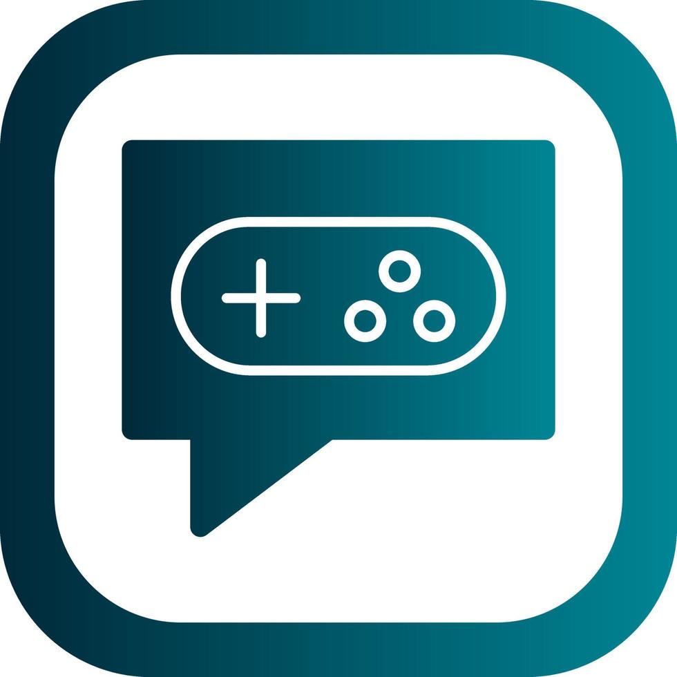 Game Chat Vector Icon Design