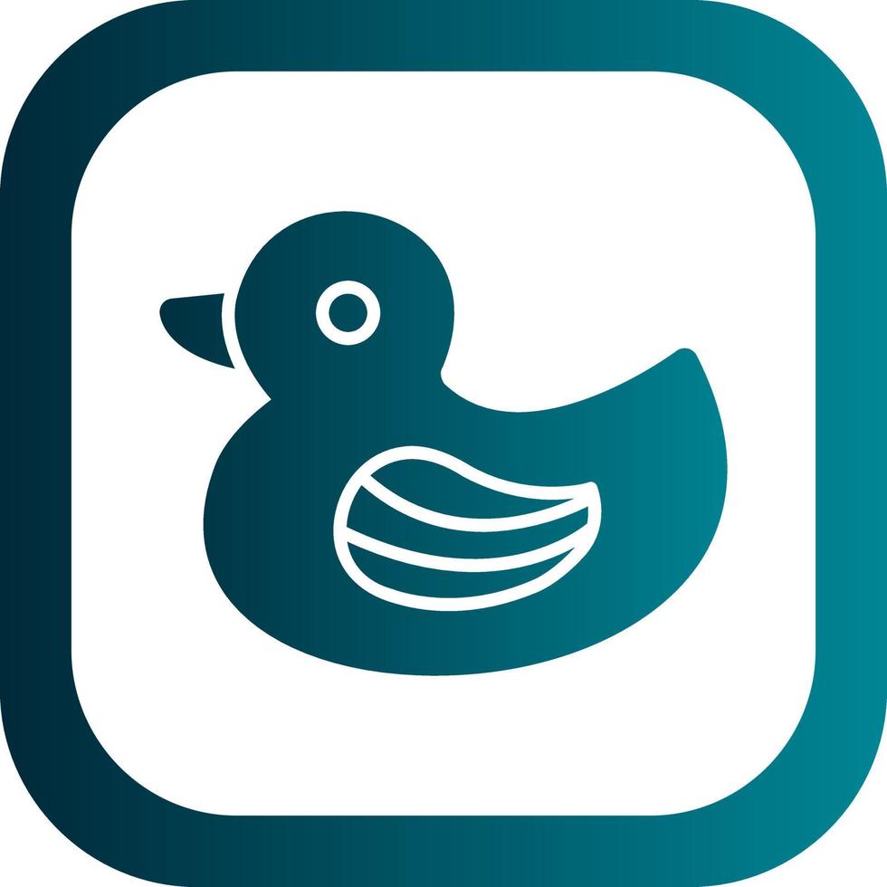 Rubber Duck Vector Icon Design