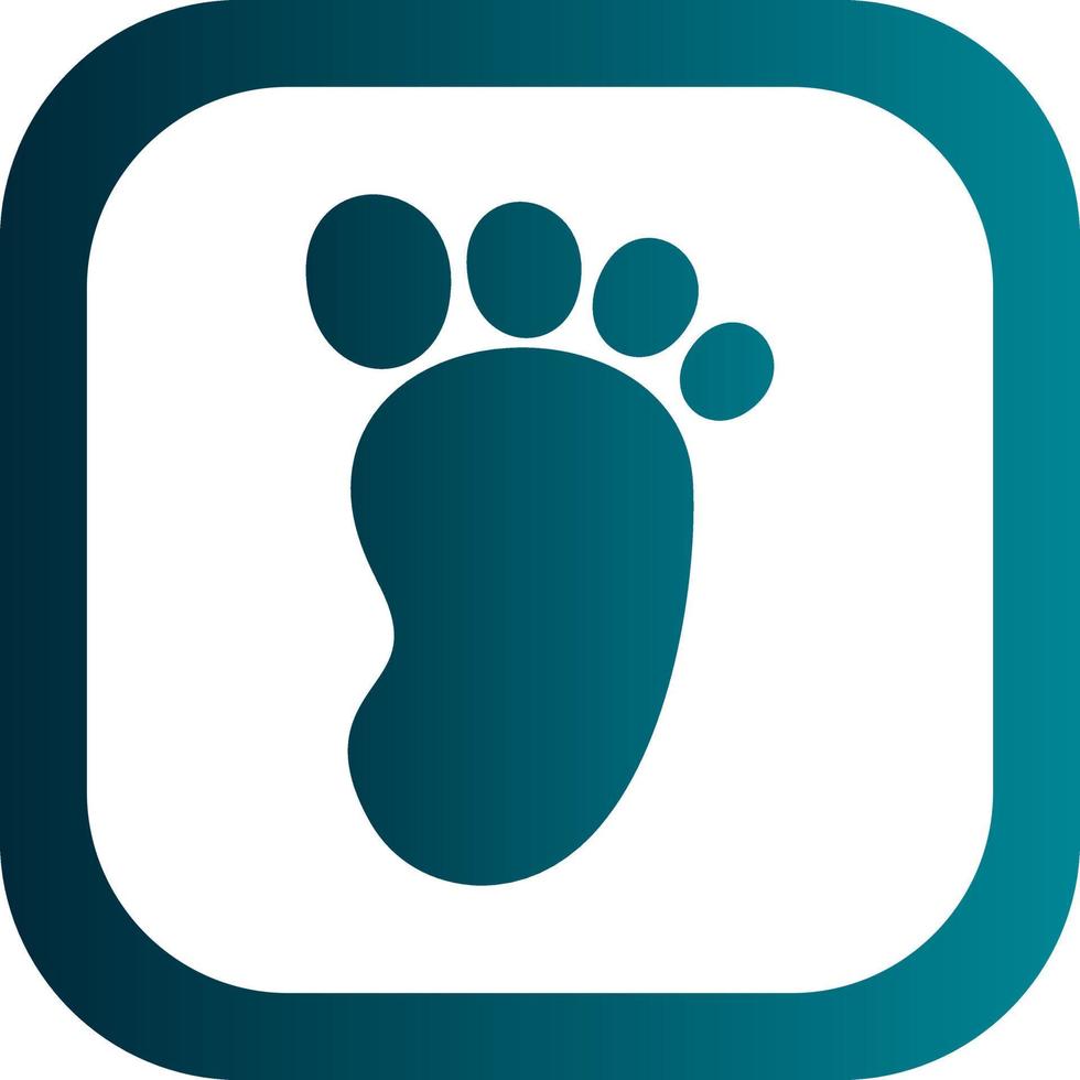 Footprint Vector Icon Design