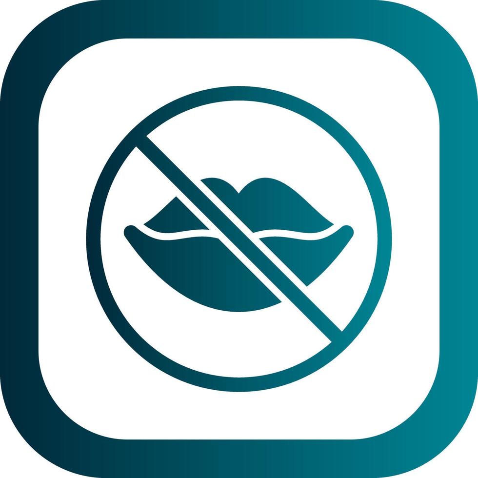 No Speak Vector Icon Design